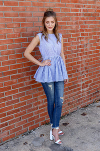 "Chic Like Me" Tunic Top (Blue)
