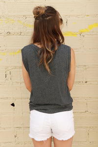 "Feelin' Willie Good" Graphic Tank (Grey)