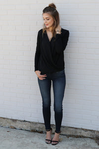 "Day To Night" Knit Top (Black)