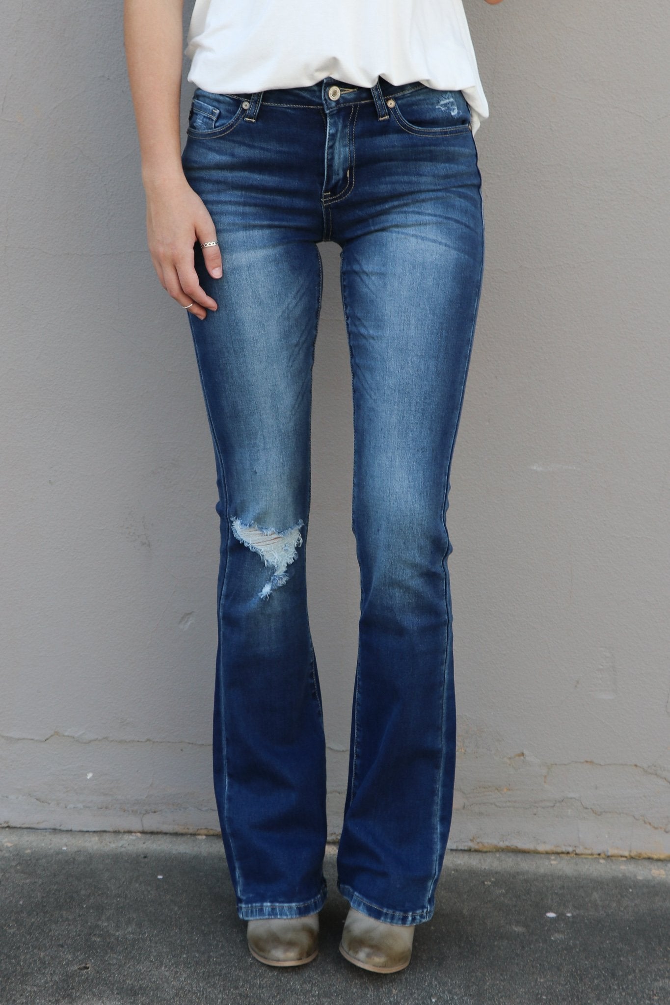 "Without A Care" Bootcut Jeans