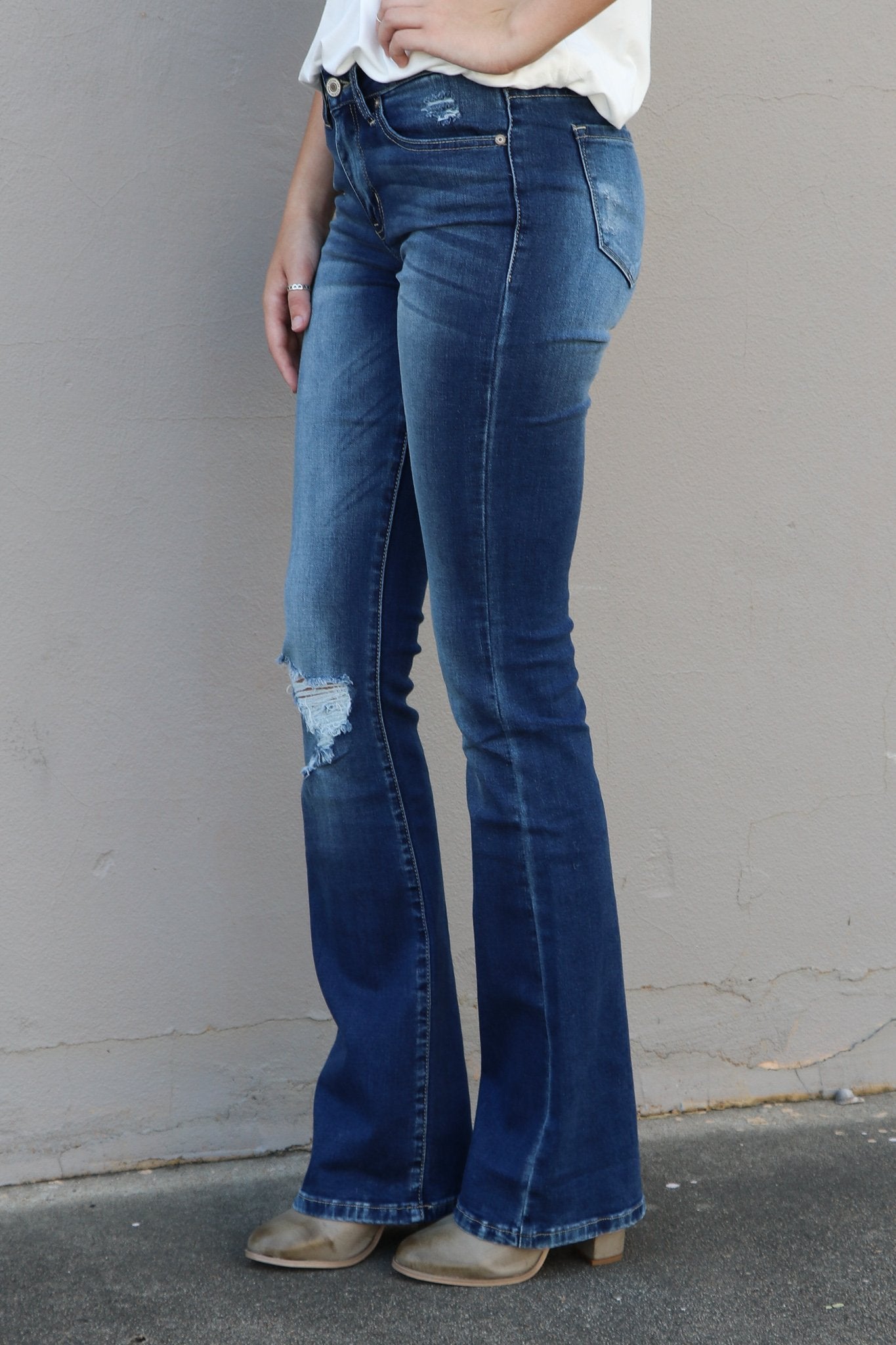 "Without A Care" Bootcut Jeans