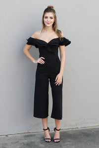 "The Style Icon" Ruffle Jumpsuit (Black)