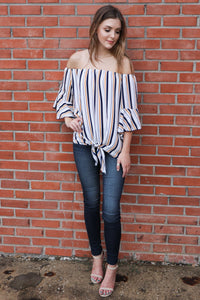 "Come What May" Off Shoulder Top
