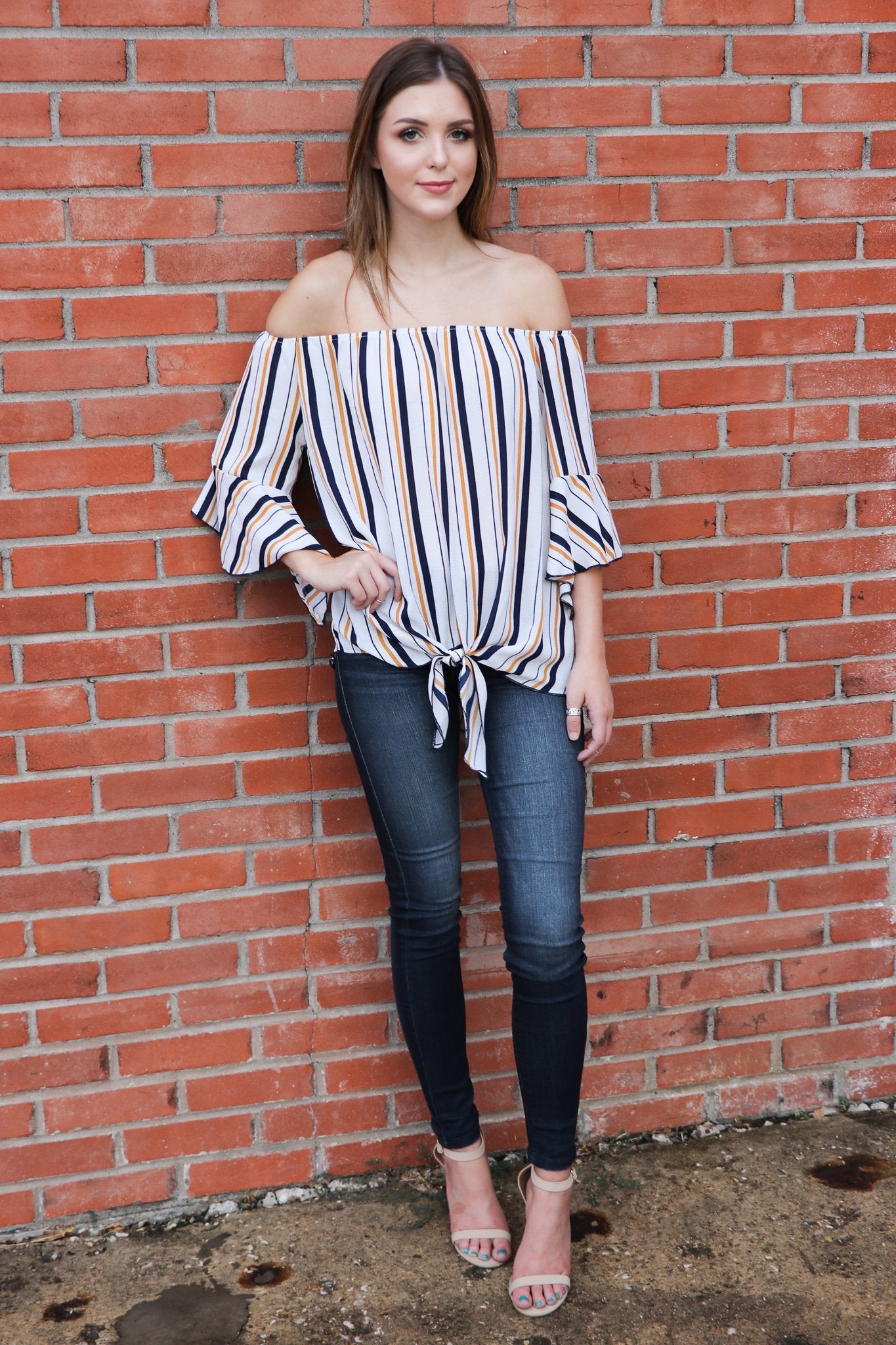 "Come What May" Off Shoulder Top