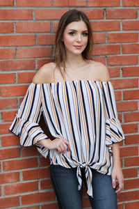 "Come What May" Off Shoulder Top