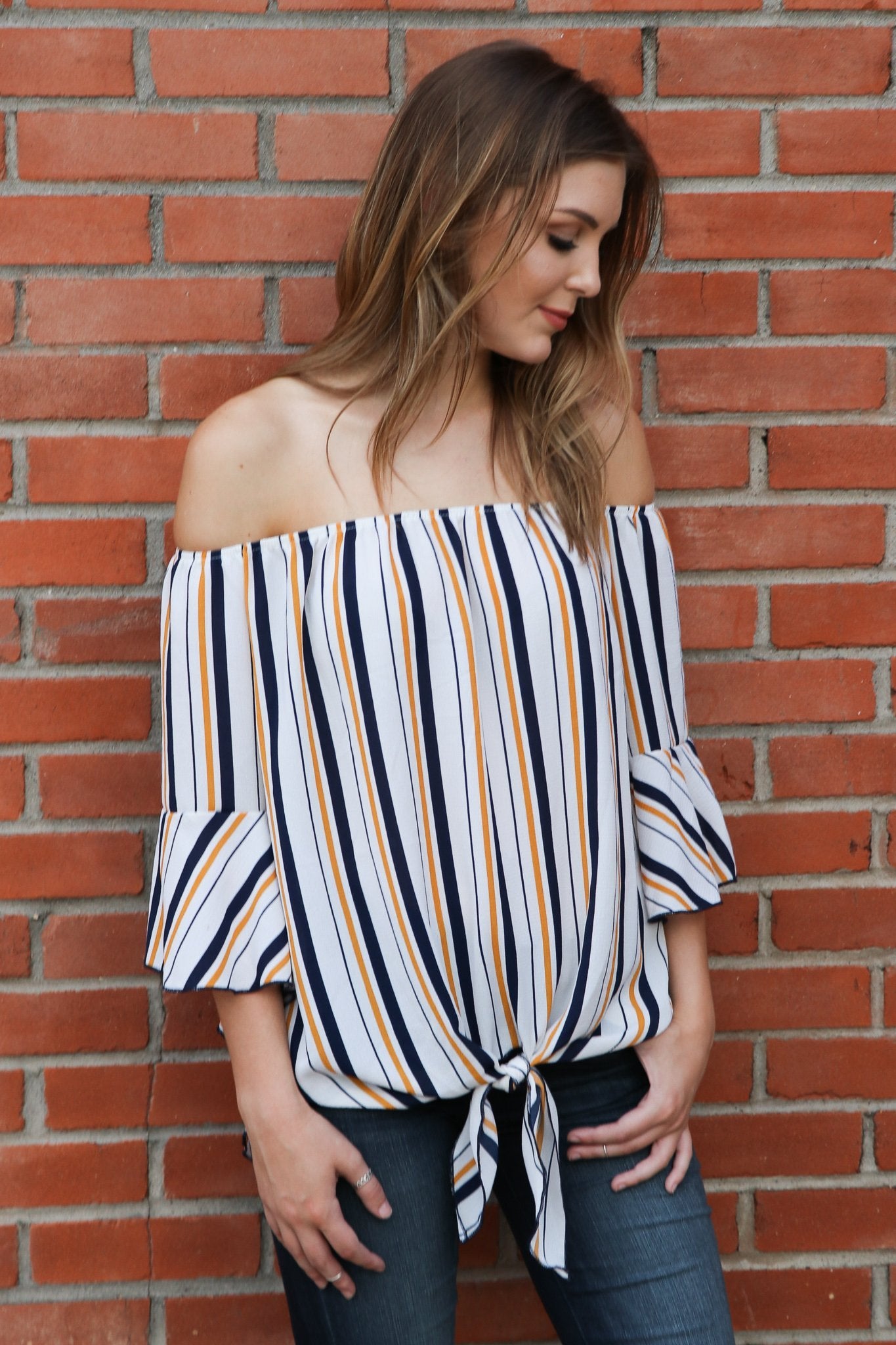 "Come What May" Off Shoulder Top