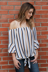 "Come What May" Off Shoulder Top