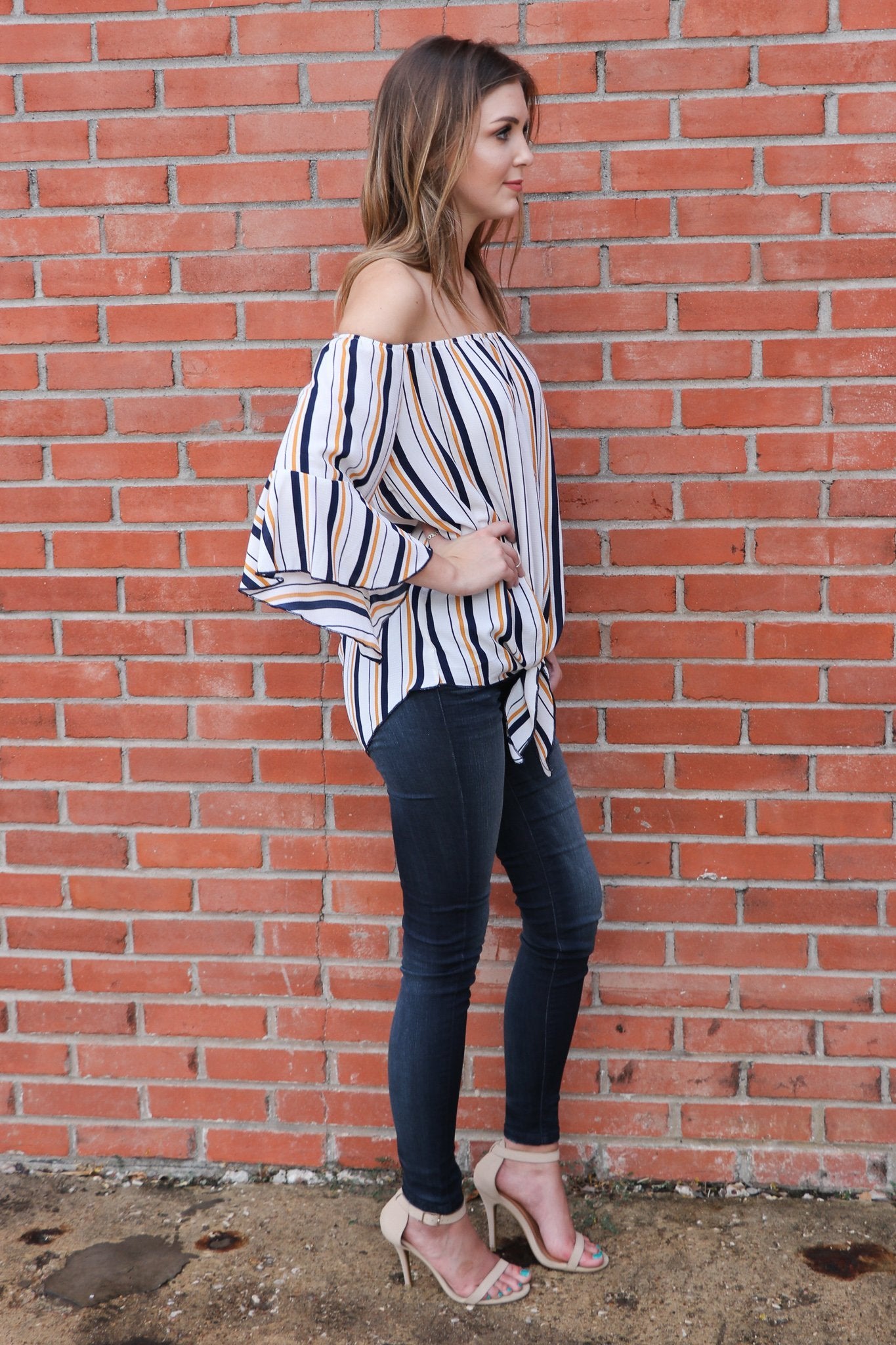 "Come What May" Off Shoulder Top