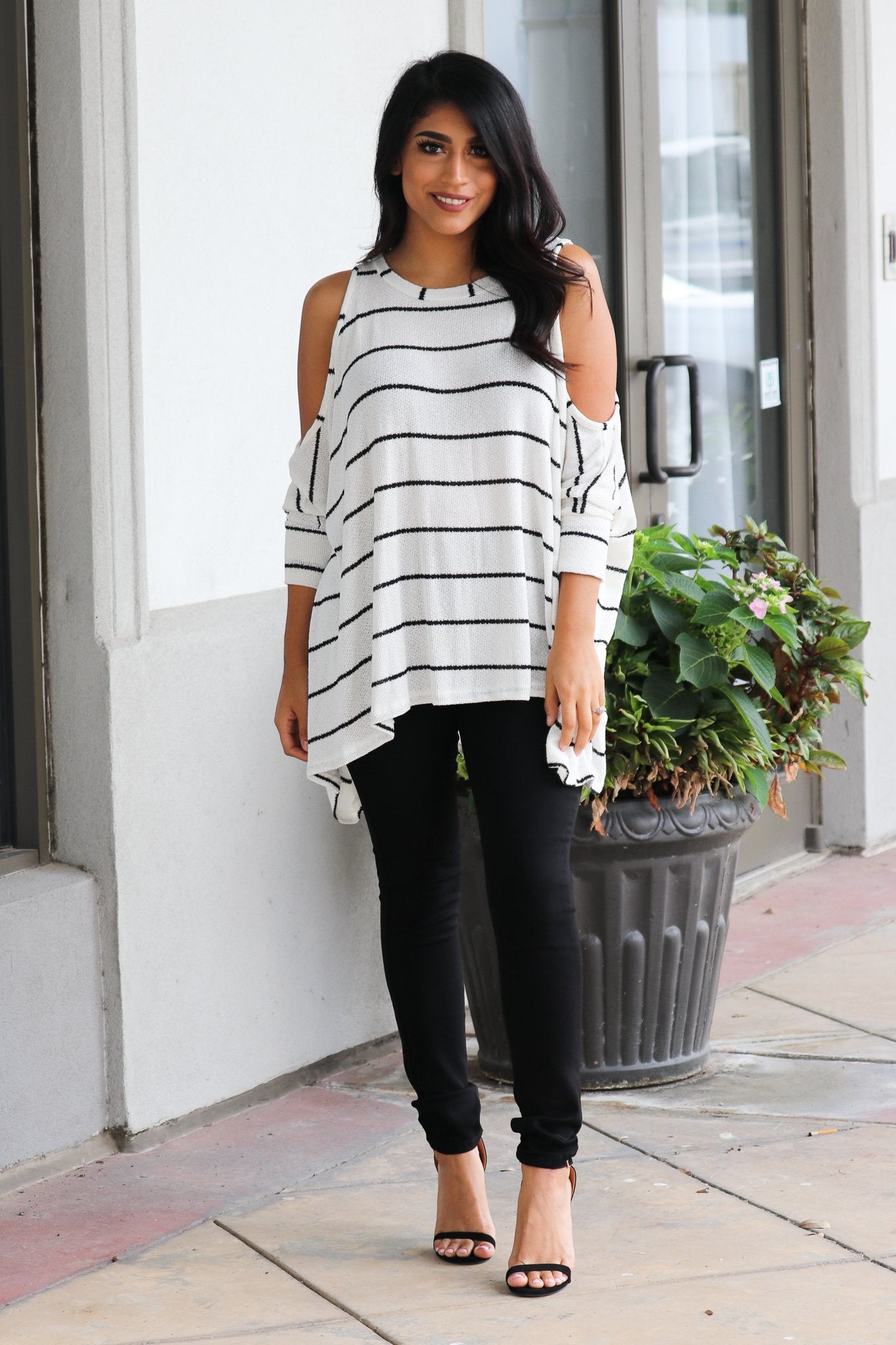 "Jump In Line" Knit Top
