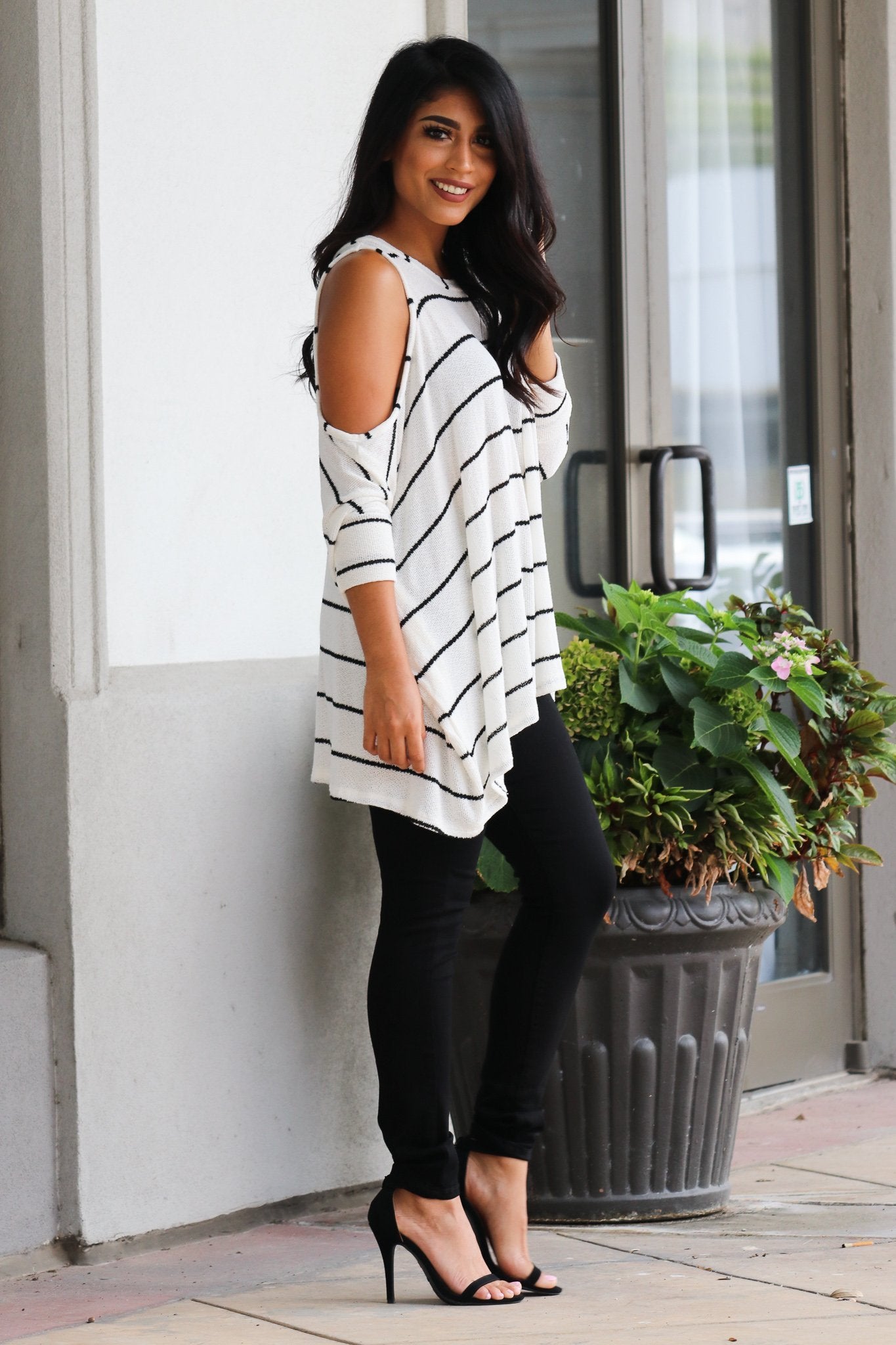 "Jump In Line" Knit Top