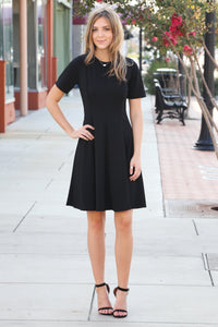 "She's Got Class" Flare Dress (Black)