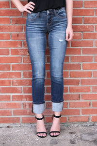 "The Deep Blues" Straight Jeans