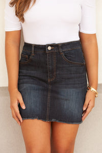 "Stay By Me" Denim Skirt