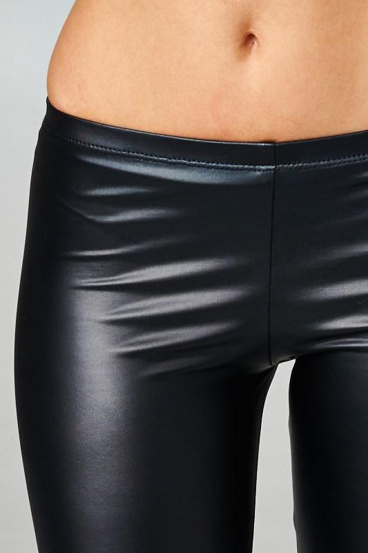 "The Black Widow" Faux Leather Leggings