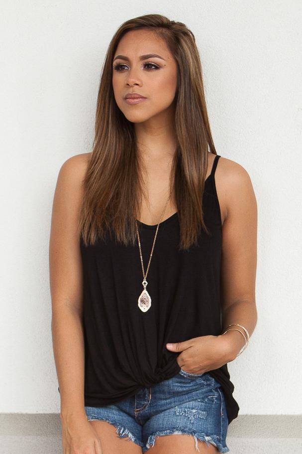 "Twist The Story" Tank Top (Black)
