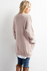 "Lost In Wanderlust" Open Cardigan (Twig)