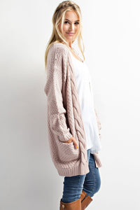 "Lost In Wanderlust" Open Cardigan (Twig)