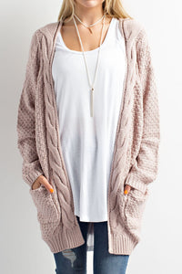 "Lost In Wanderlust" Open Cardigan (Twig)